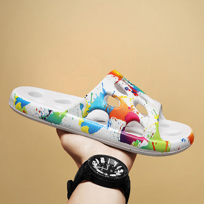 Colorful Plus Size Slippers – Wide Fit Comfortable Indoor Shoes