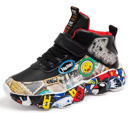 Kids’ Cartoon Hook-and-Loop Trainers
