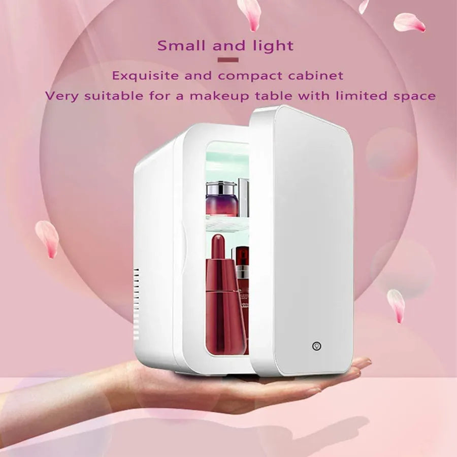 Mini Réfrigérateur Portable de Maquillage – Réfrigérateur pour Soins de la Peau et Cosmétiques