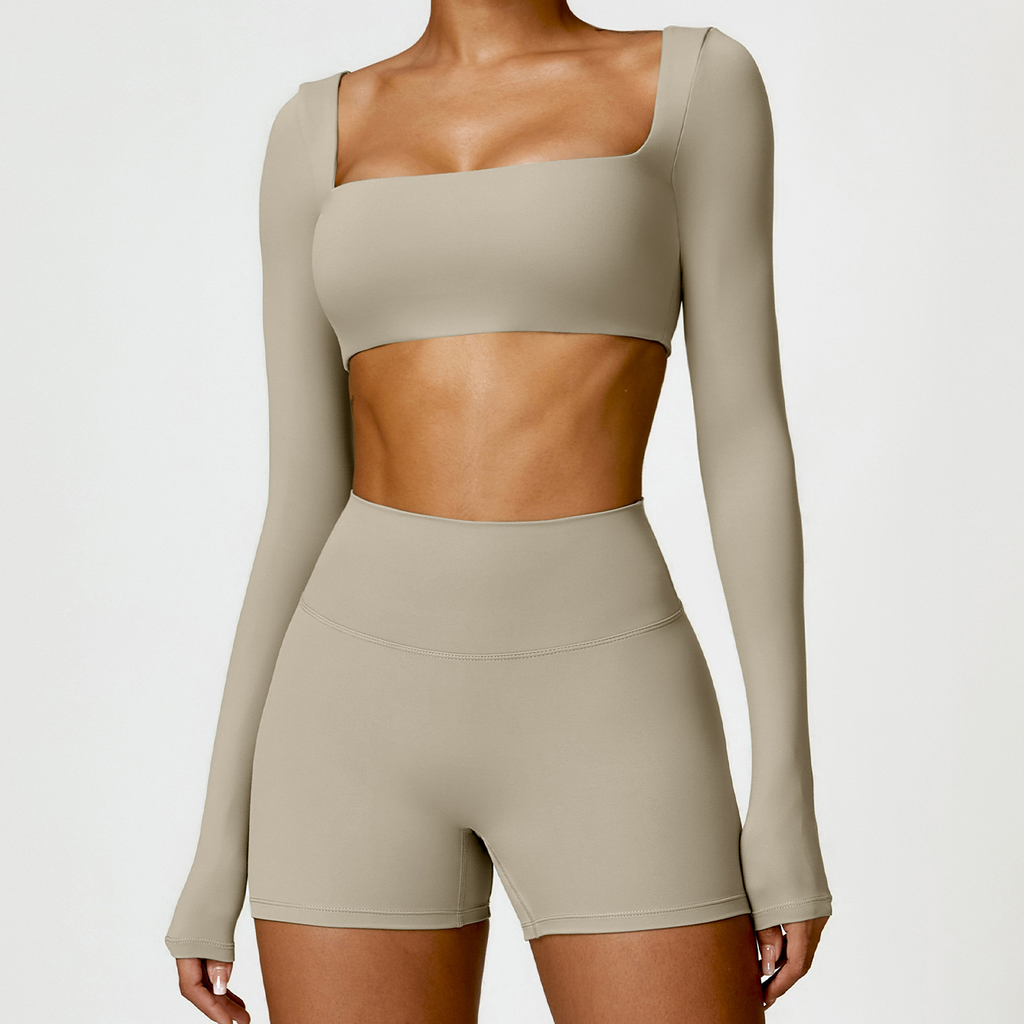Damen Langarm-Sporttop – Alltägliche Fitnesskleidung