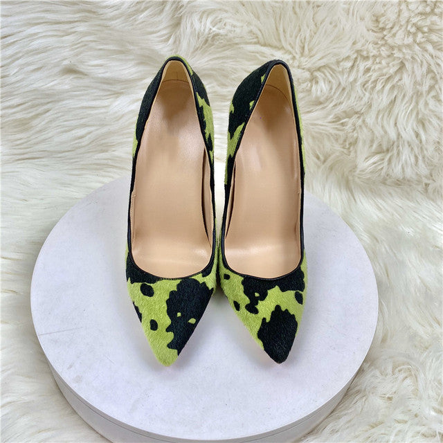 Camouflage Graffiti High Heels for Women