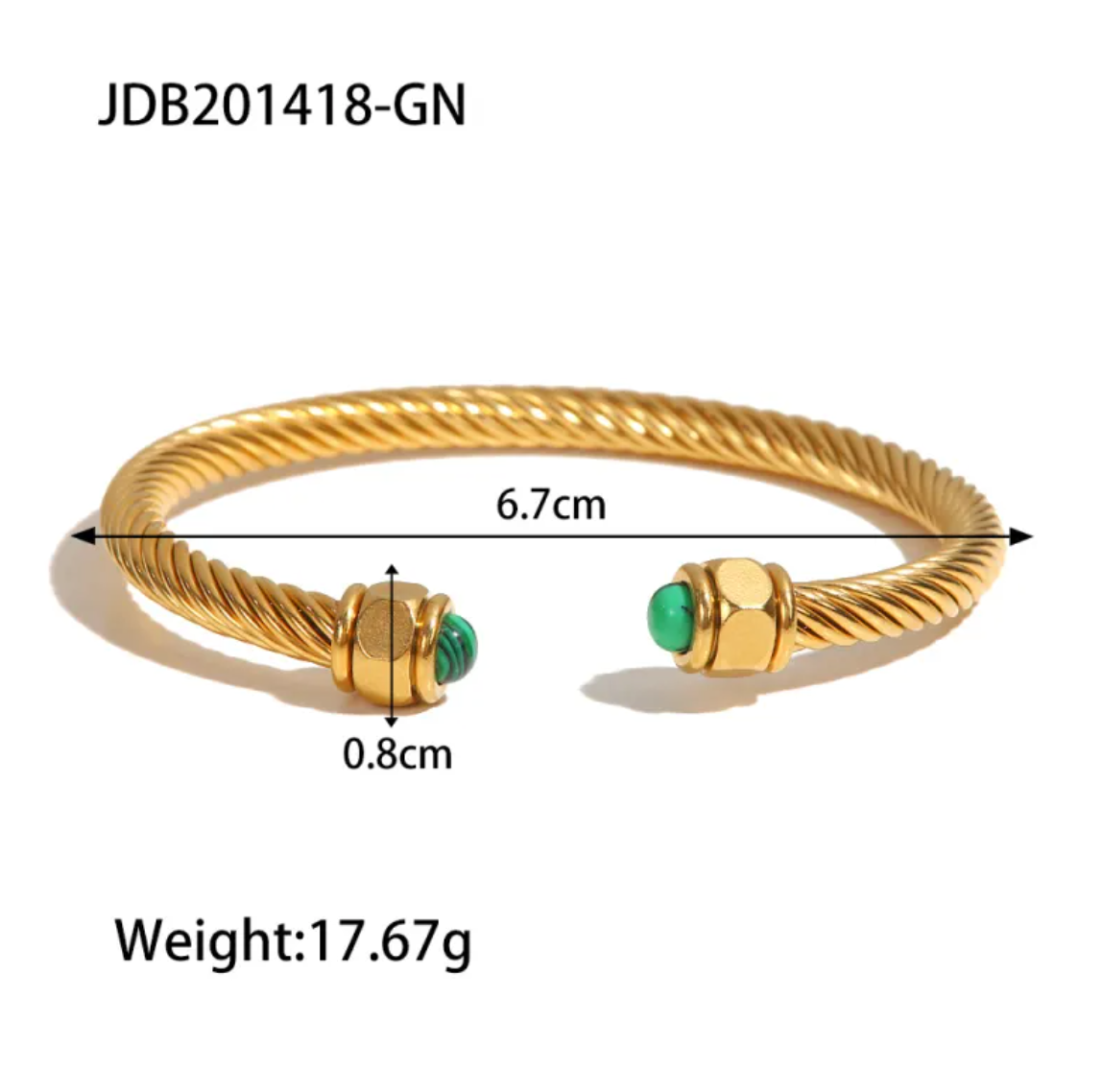 Bracelet fin en chaîne plaqué or pour femme