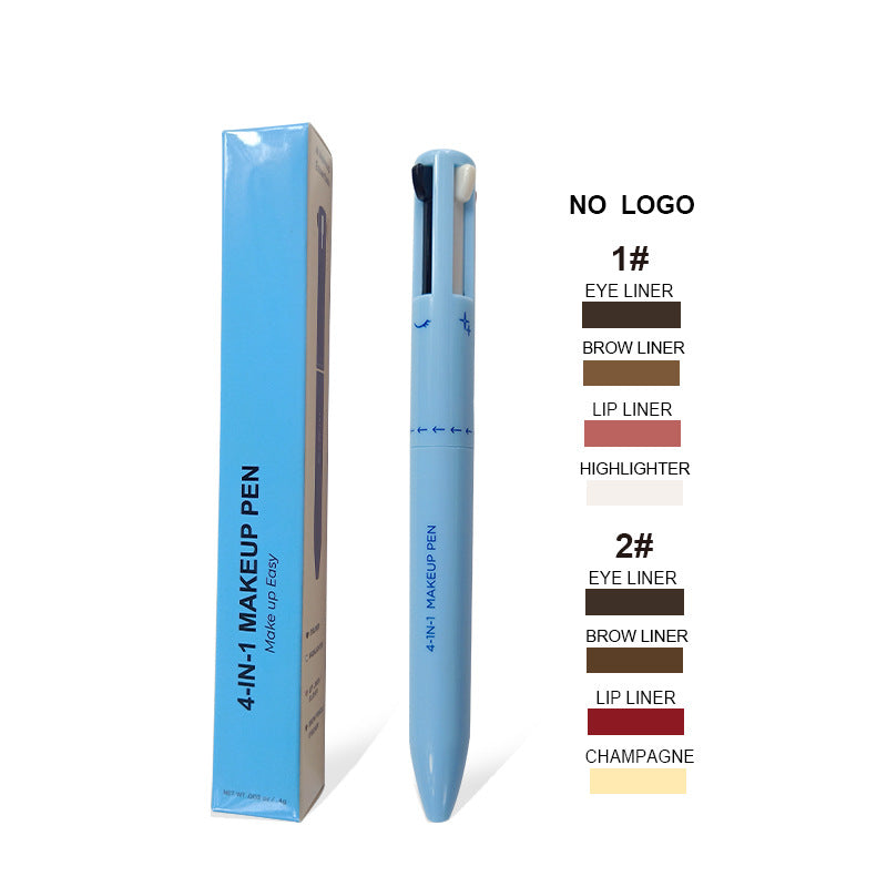 4-in-1 Makeup Pen – Lip Liner, Highlighter, Eyeliner & Brow Pencil