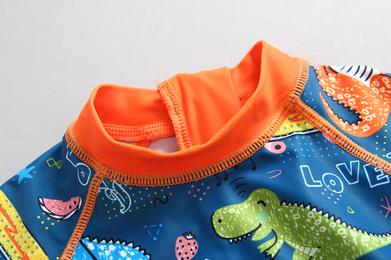 Boys' Dinosaur Swimwear Set with Hat