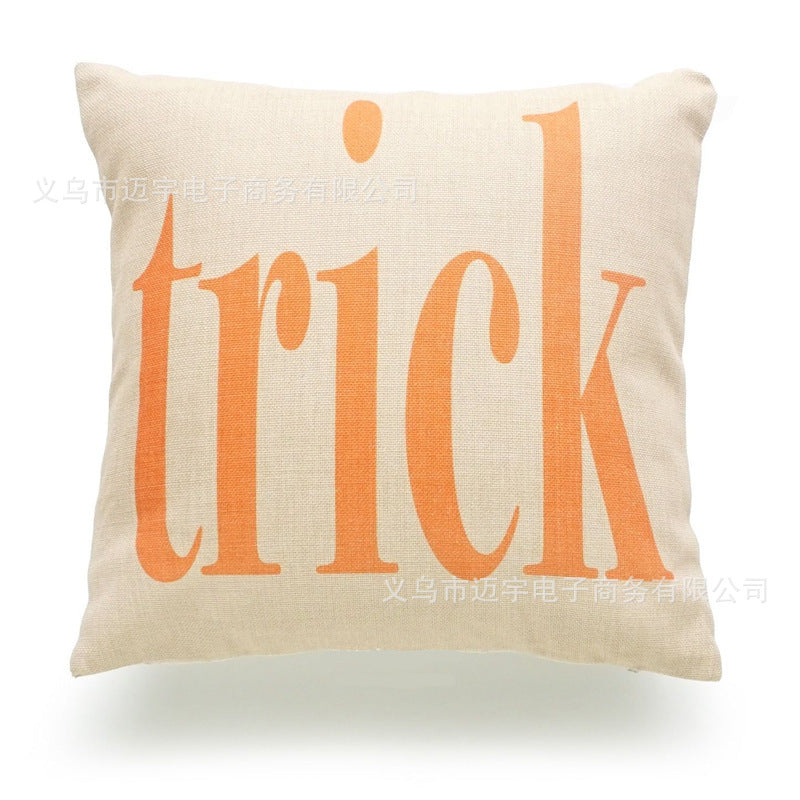 Halloween Cotton-Linen Cushion Cover