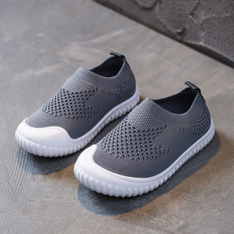 Kids' Soft Sole Indoor Shoes – Breathable Slip-On