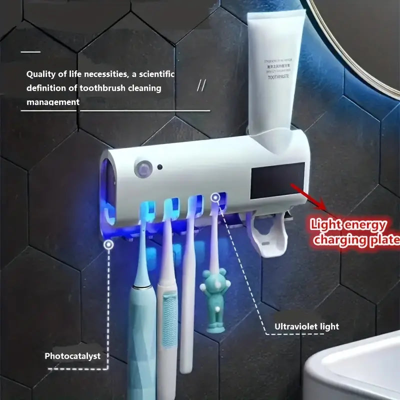 Wall-Mounted UV Automatic Toothbrush Holder