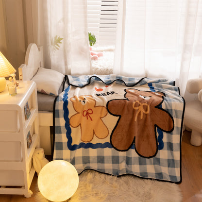 Cartoon Nursery Nap Blanket for Infants and Toddlers