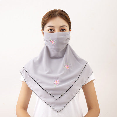 Women's UV Protection Chiffon Face Mask
