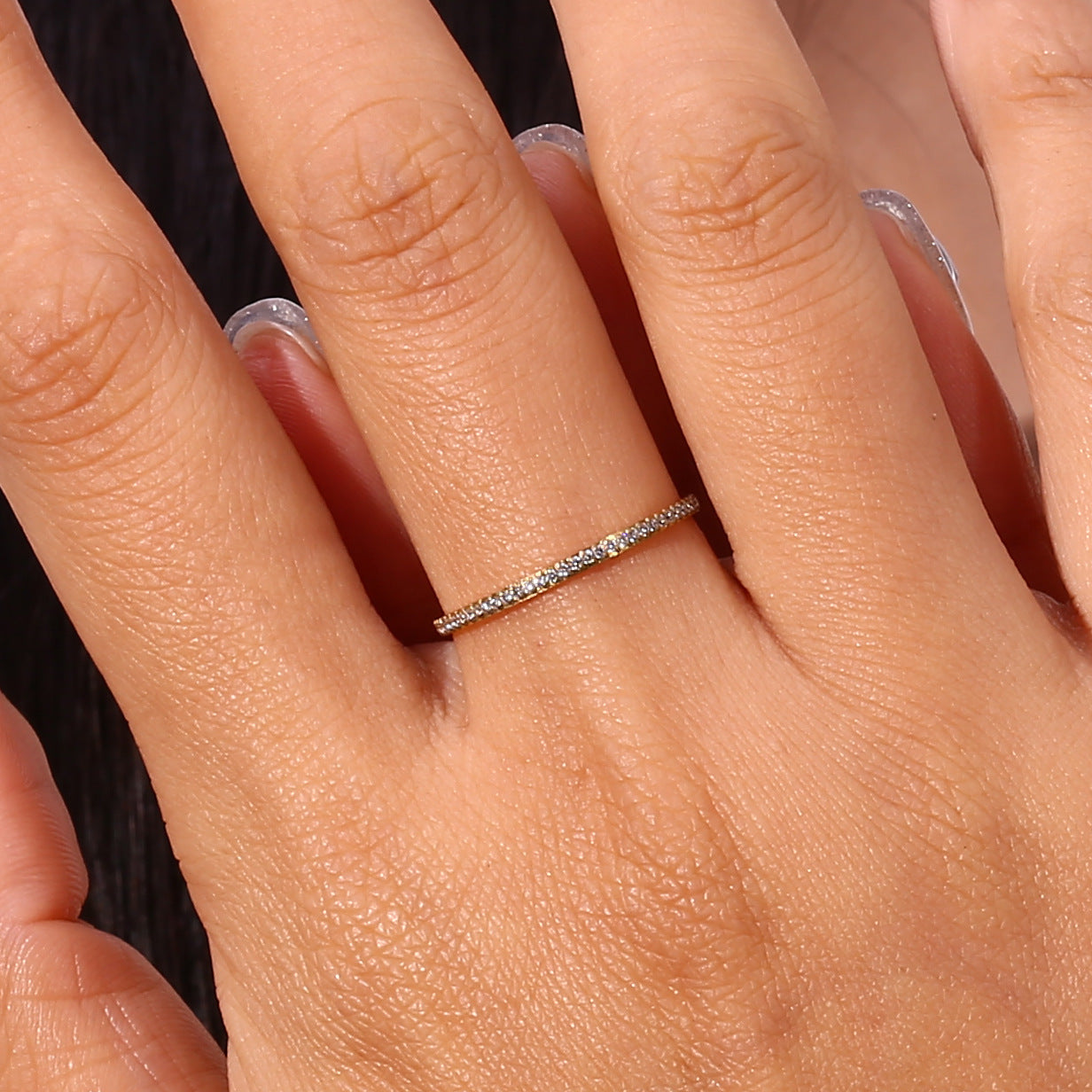 Bague plaqué or pour femme