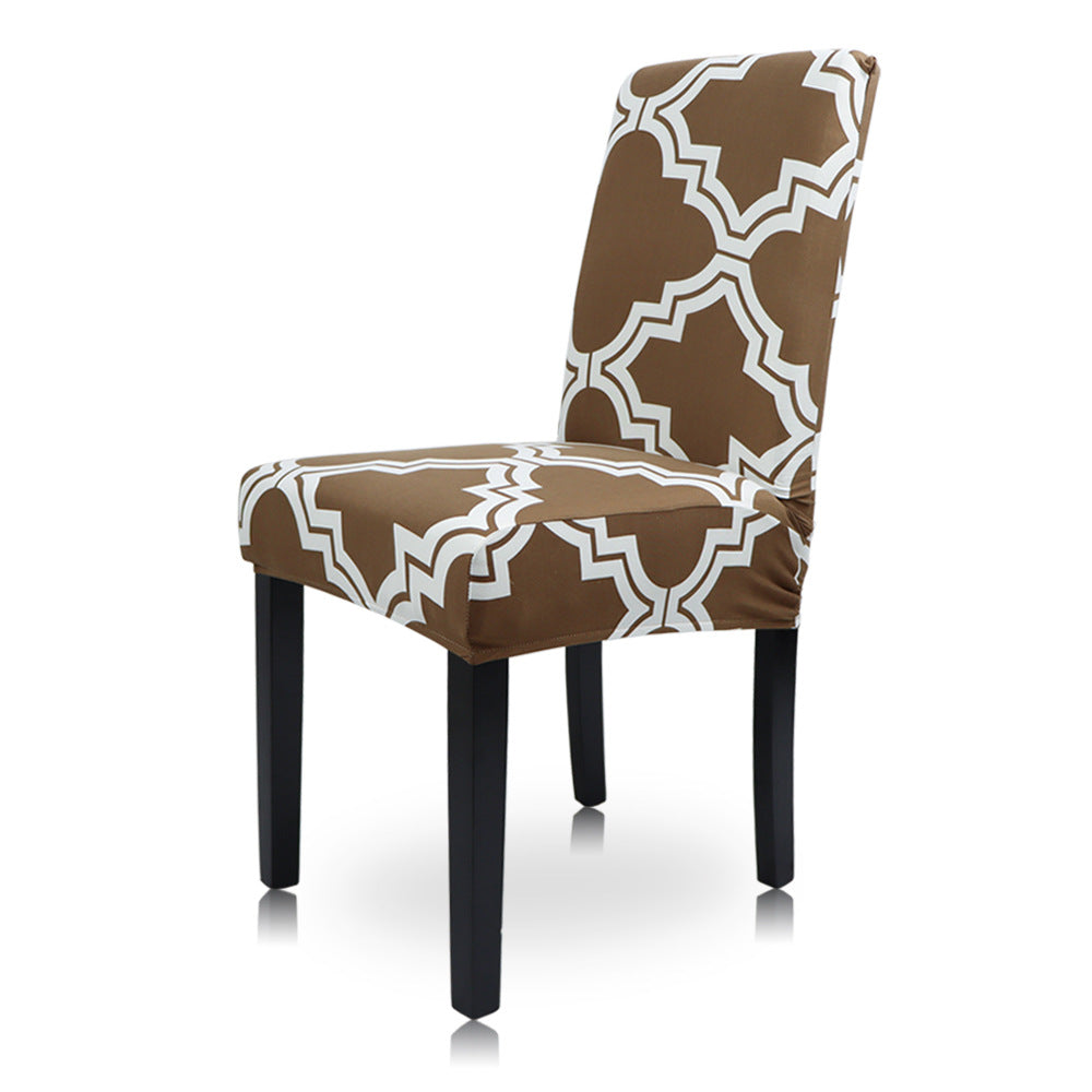 Geometric Stretch Chair Cover