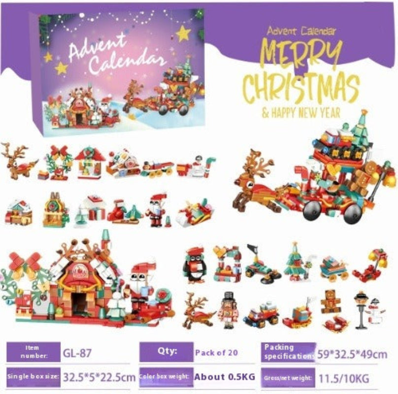 Christmas Building Blocks Countdown Calendar