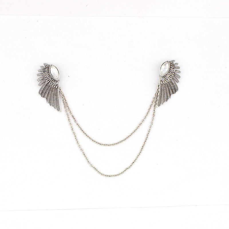 Angel Wings Brooch – Decorative Pin for Shirts, Suits & Cardigans