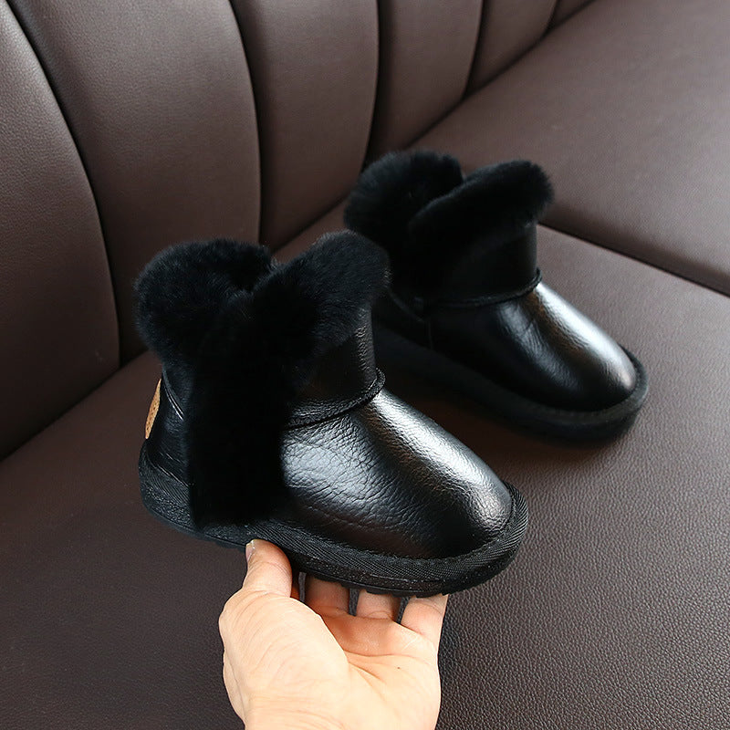 Kids' Cotton-Lined Snow Boots