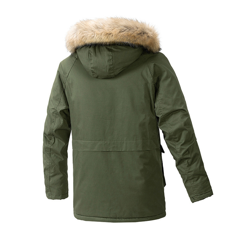 Men's Hooded Padded Winter Overalls