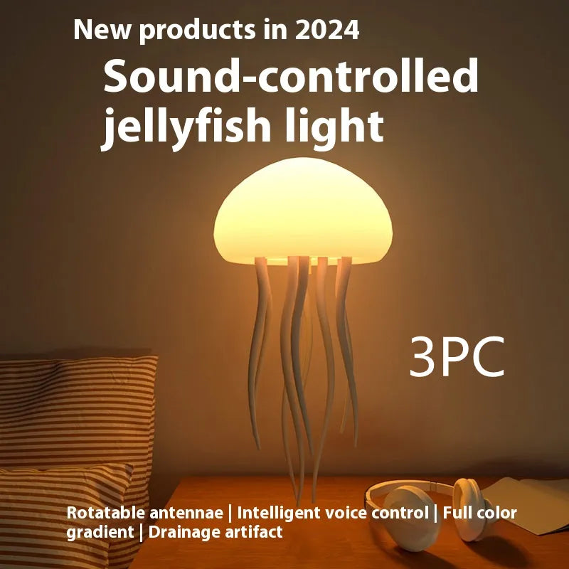 Lampe LED Méduse – Veilleuse Lumineuse & Décoration de Chambre