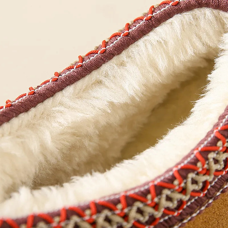 Women's Plush Fleece Ankle Slippers – Cosy Warm Indoor House Shoes