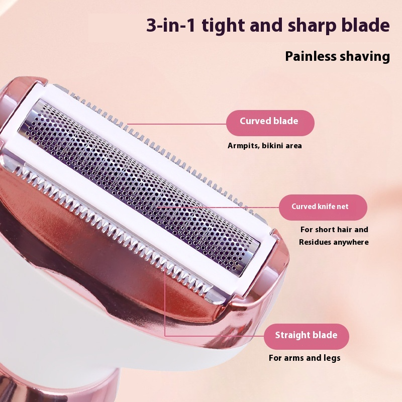5-in-1 Lady Shaver Grooming Kit – Electric Women’s Shaver for Face, Body & Bikini Line