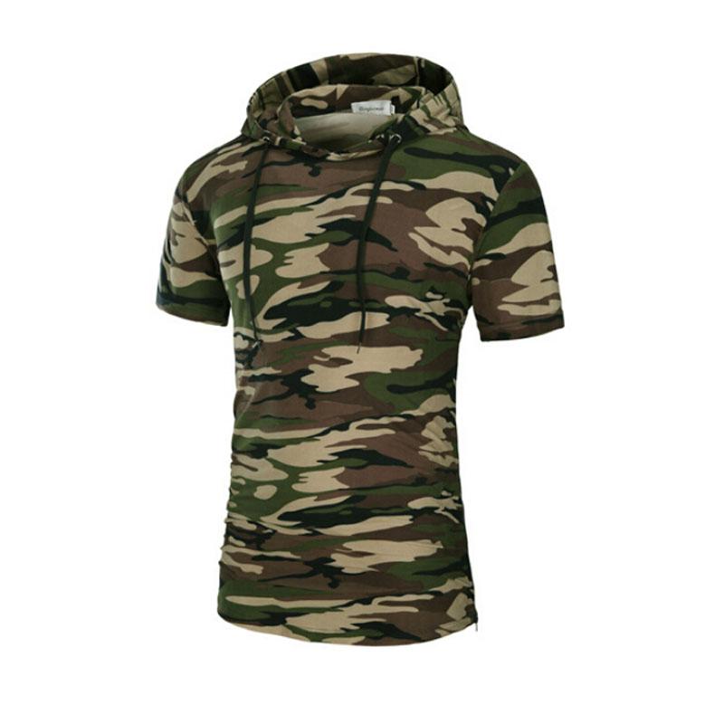 Men's Short-Sleeve Hooded T-Shirt