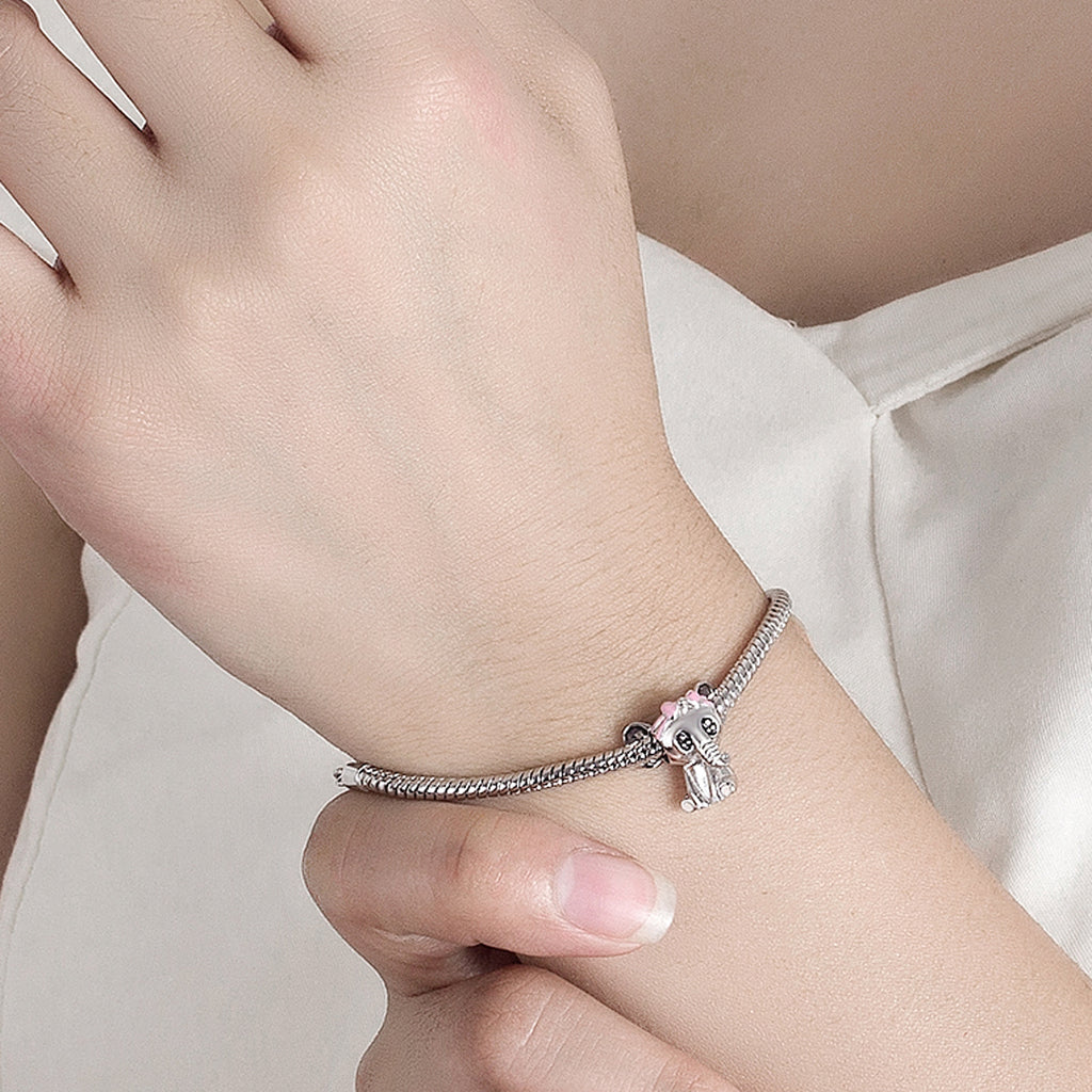 Sterling Silver Snake Bone Bracelet for Women