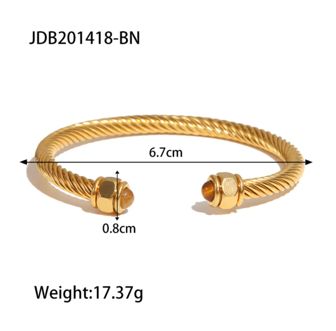 Bracelet fin en chaîne plaqué or pour femme