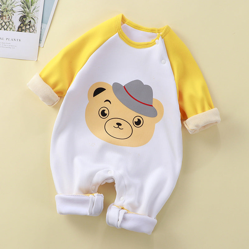 Neugeborenen Strampler Overall | Warmer Milchseide Body | 59–80cm