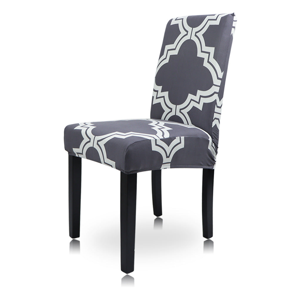 Geometric Stretch Chair Cover