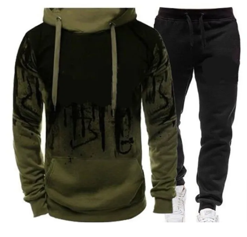 FlexFit Men's Hooded Tracksuit Set