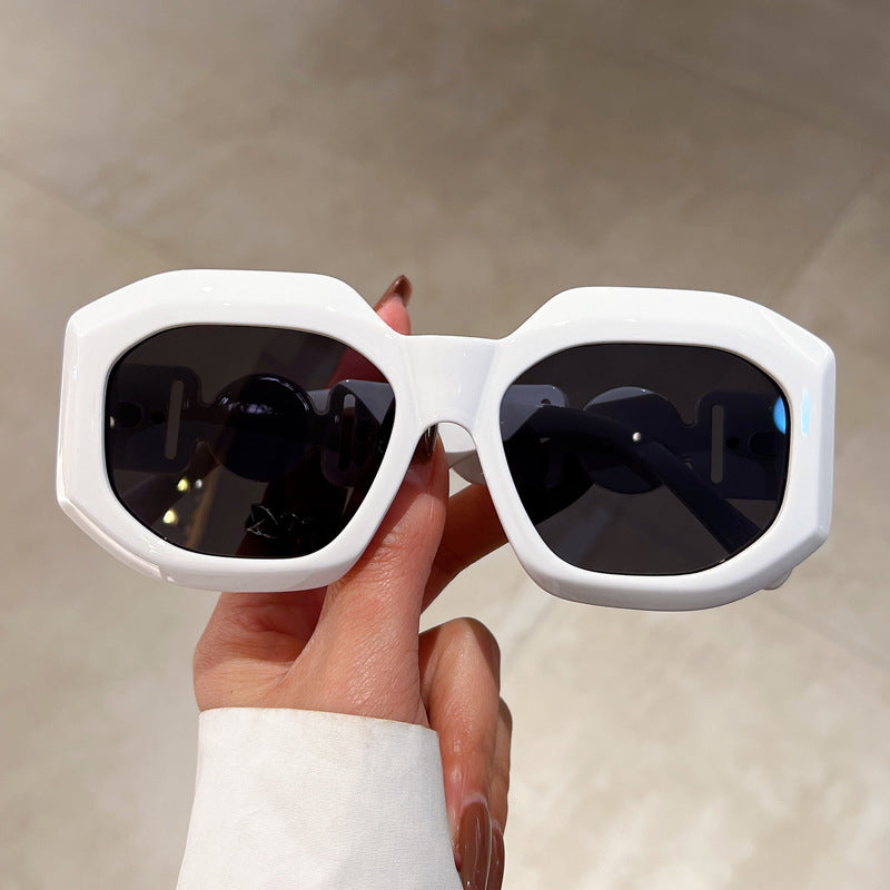 Oversized Polygon Sunglasses