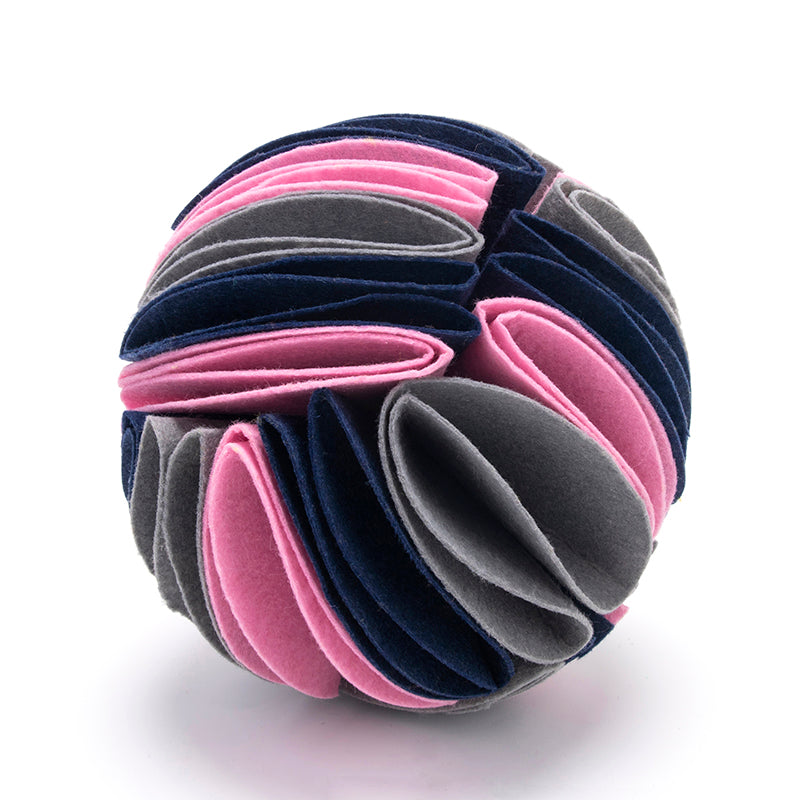 Balle reniflard pliable pour chien | Jouet d'entraînement QI et d'alimentation | 15 cm et 20 cm