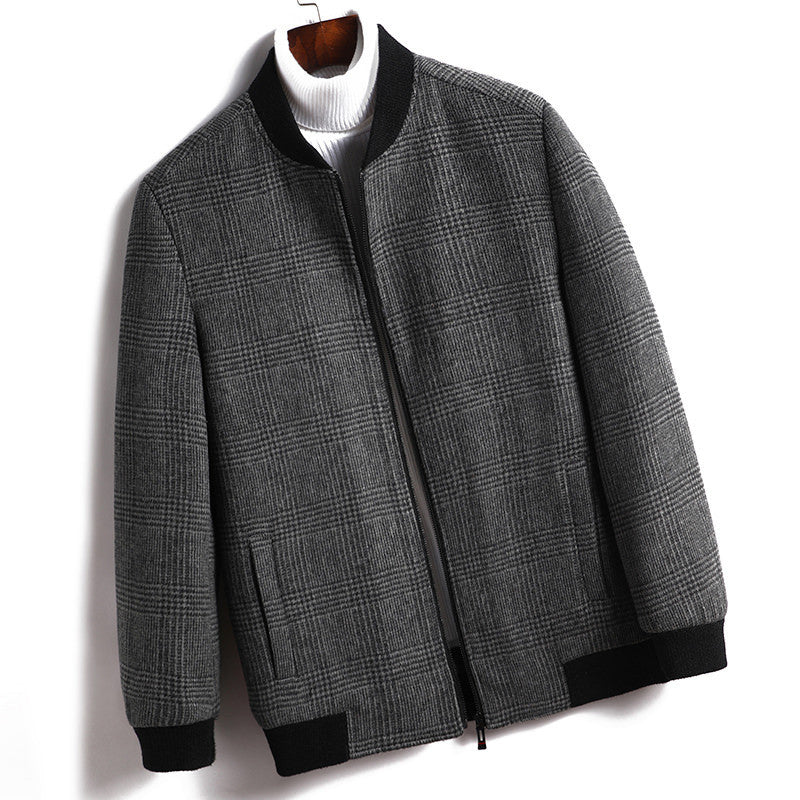 British Plaid Woolen Jacket