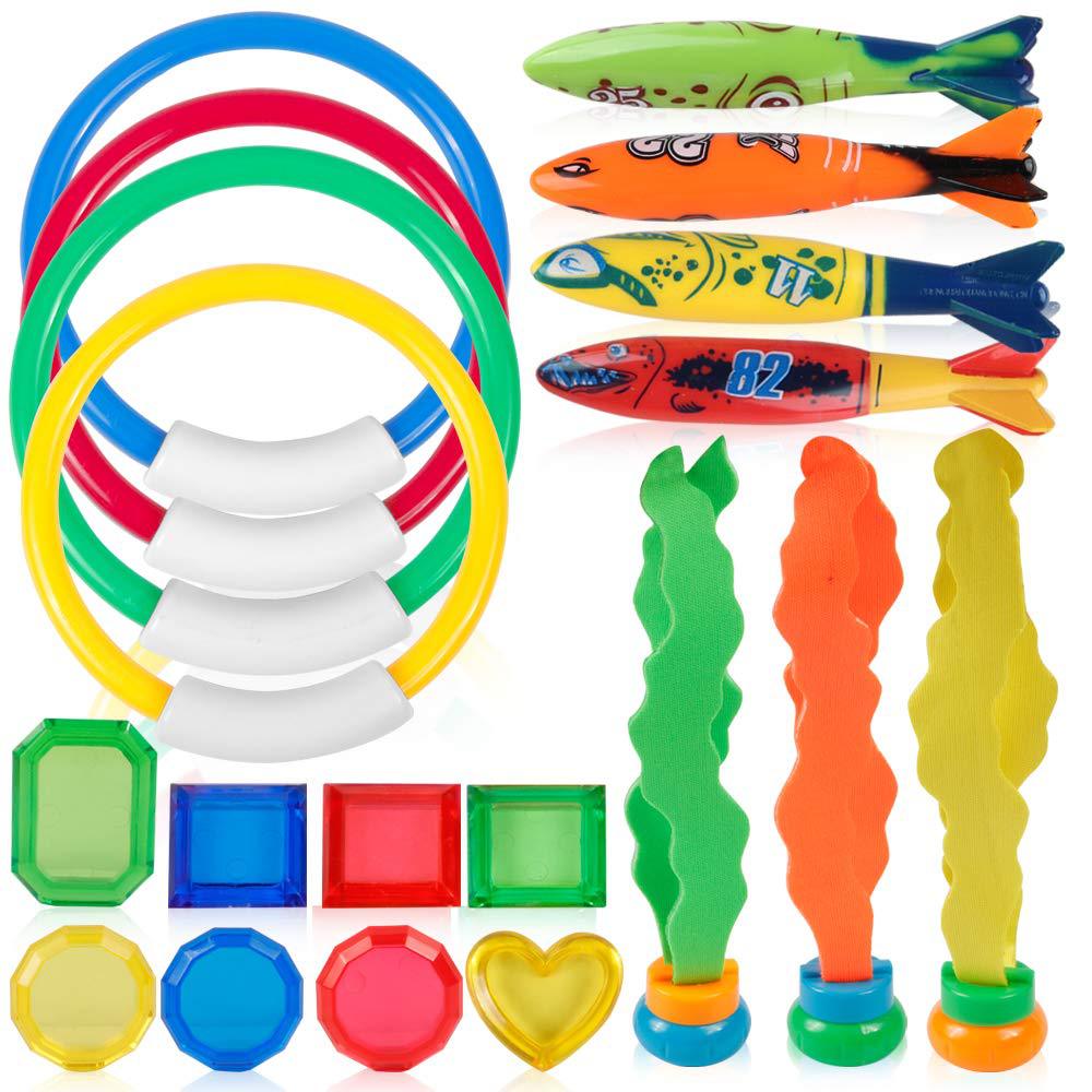 Summer Pool Diving Toys for Kids – Underwater Gem Set