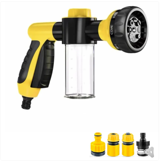 Pet Dog Wash Outdoor | High-Pressure Shower Sprayer & Grooming Brush