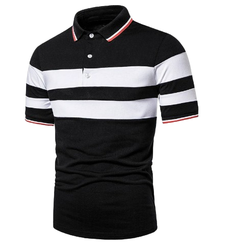 Men's Short Sleeve Contrast Polo Shirt (New Clothing)