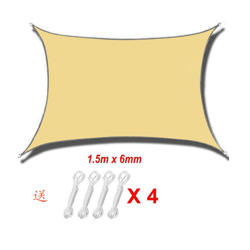 Waterproof UV-Resistant Sunshade Sail – Triangle & Square Garden Canopy