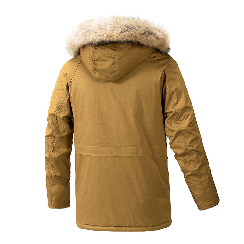 Men's Hooded Padded Winter Overalls