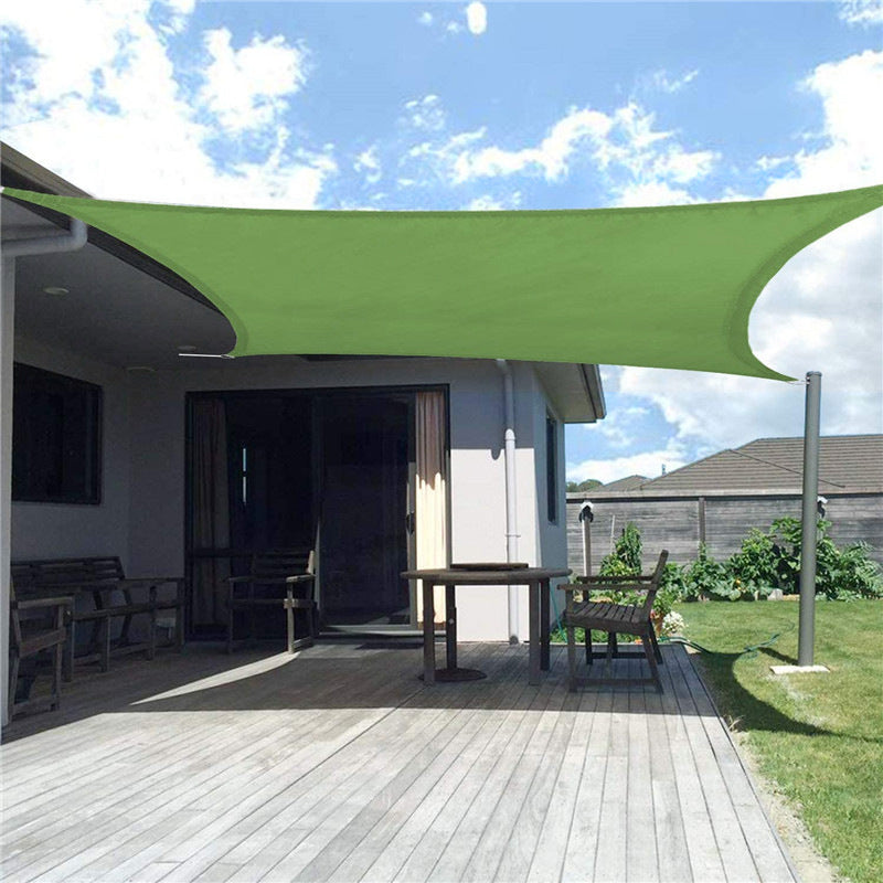 Waterproof UV-Resistant Sunshade Sail – Triangle & Square Garden Canopy