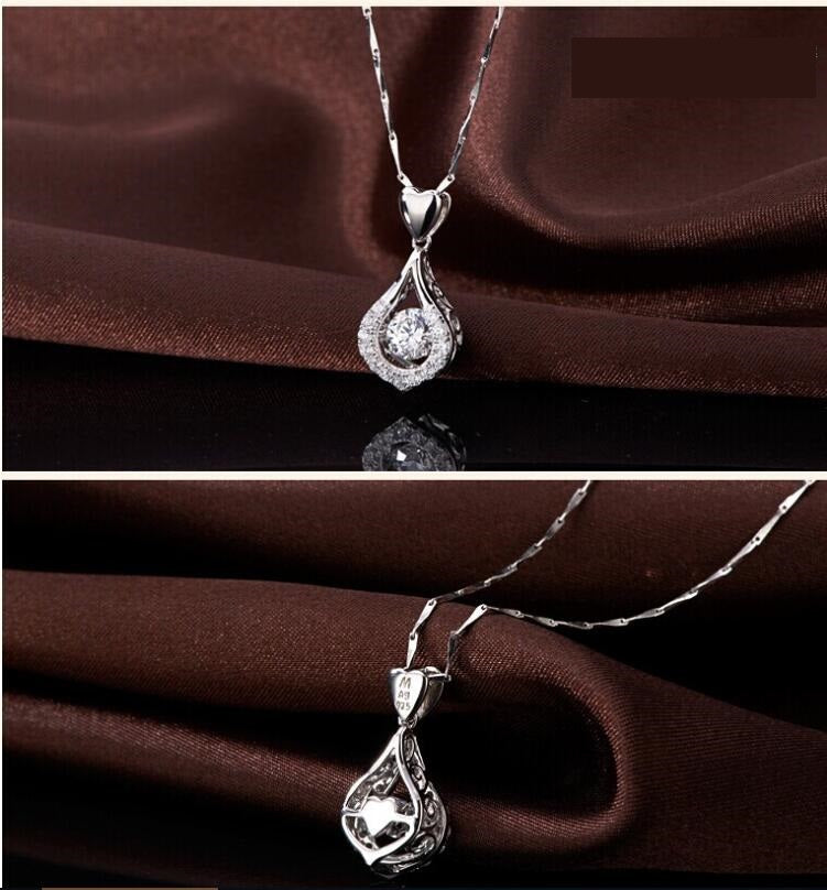 Sterling Silver Waterdrop Pendant Necklace