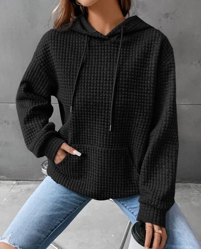 Women's Loose Hooded Sweater