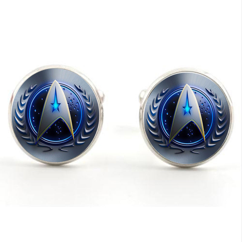 Gemstone Cufflinks for Men – Alloy Shirt Cufflinks in Silver & Bronze