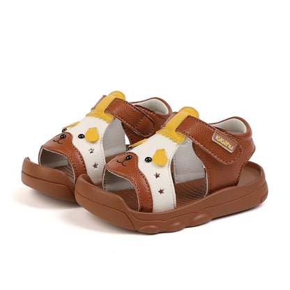 Toddler Girls' Soft-Soled Leather Sandals