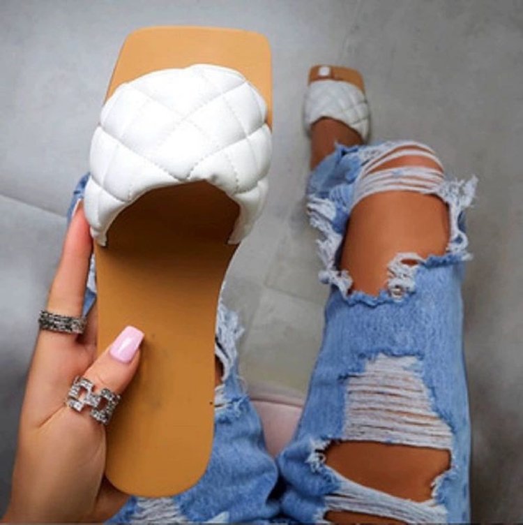 Women's Square Toe Flat Sandals