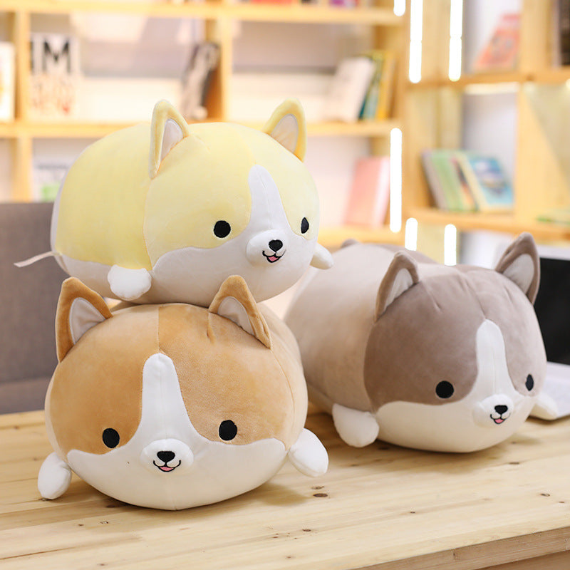 Shiba Inu & Corgi Plush Cushion