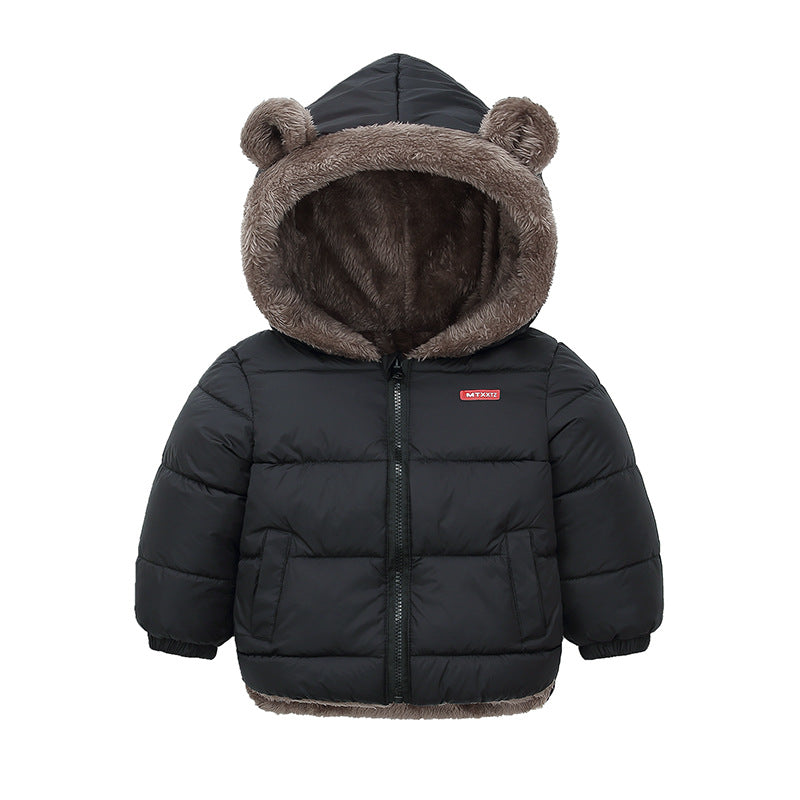 Kids' Hooded Fleece Winter Jacket