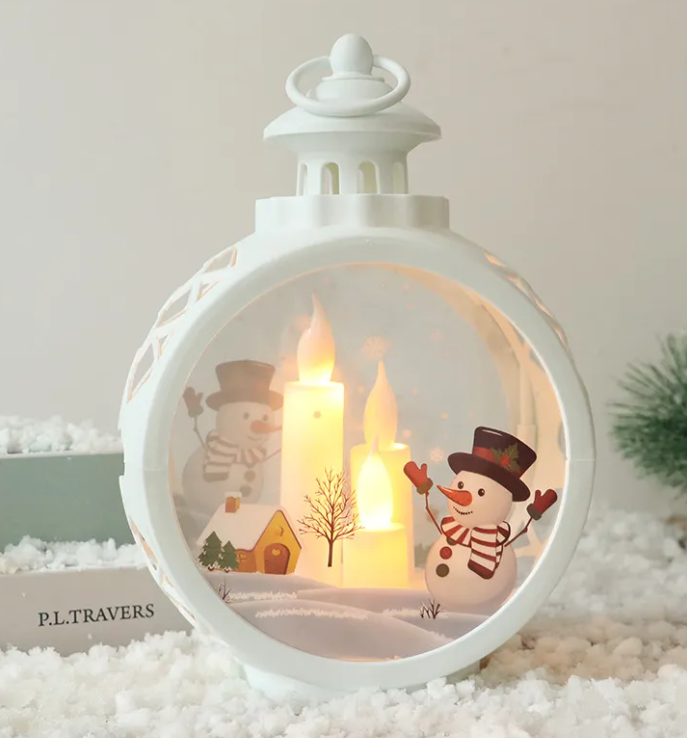 Décorations de Noël – Figurines festives Père Noël et bonhomme de neige