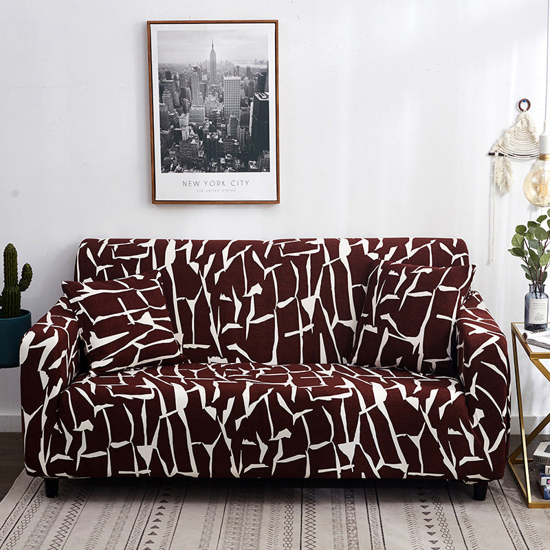 Geometric Stretch Sofa Cover