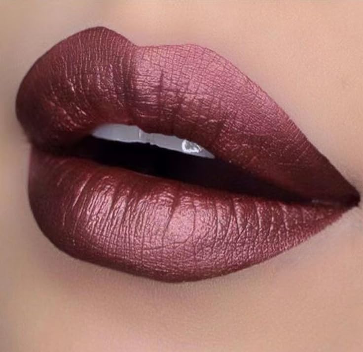 Y-HaLi Waterproof Metallic Lipstick – Long-Wearing, Non-Fading Nude Shimmer Lip Colour for Night Out Makeup