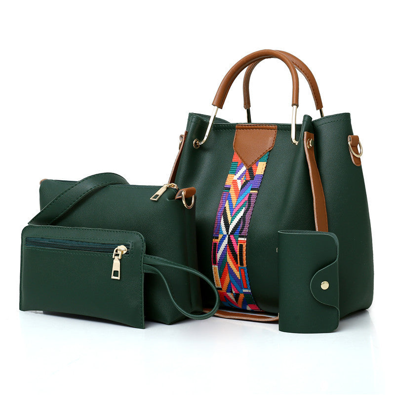 4-Piece Women's Shoulder Bag Set - Stylish Handbags