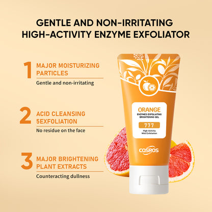 Orange Exfoliating Brightening Gel – Whitening Skin Care Face Scrub