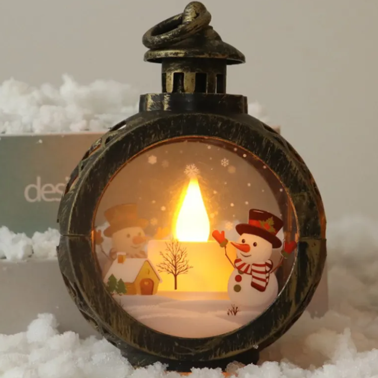 Christmas Decor Ornaments – Festive Santa & Snowman Figurines
